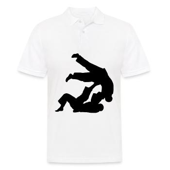 Brazilian Jiu-Jitsu BJJ - Men's Polo Shirt - white - Front - Kai (181cm)