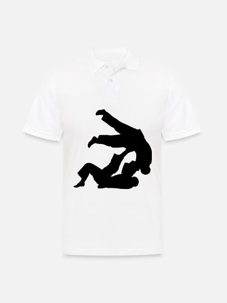 Brazilian Jiu-Jitsu BJJ - Männer Poloshirt - Weiß