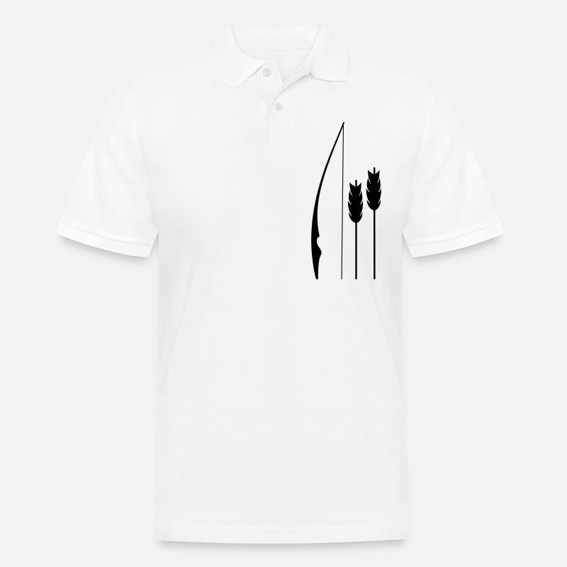 Longbow Langbogen - Männer Poloshirt - Weiß