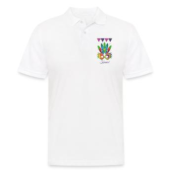 Karneval Fasching Karneval Kostüm - Männer Poloshirt - Weiß - Vorne - Kai (181cm)