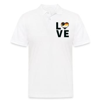 Cœur - LGBTQIA Love Bear - Polo Homme - blanc - Devant - Kai (181cm)