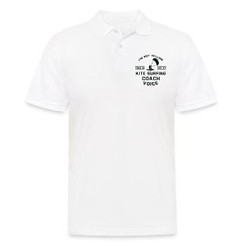 Ich Schreie Nicht - Kite Surfing Coach - Männer Poloshirt - Weiß - Vorne - Kai (181cm)
