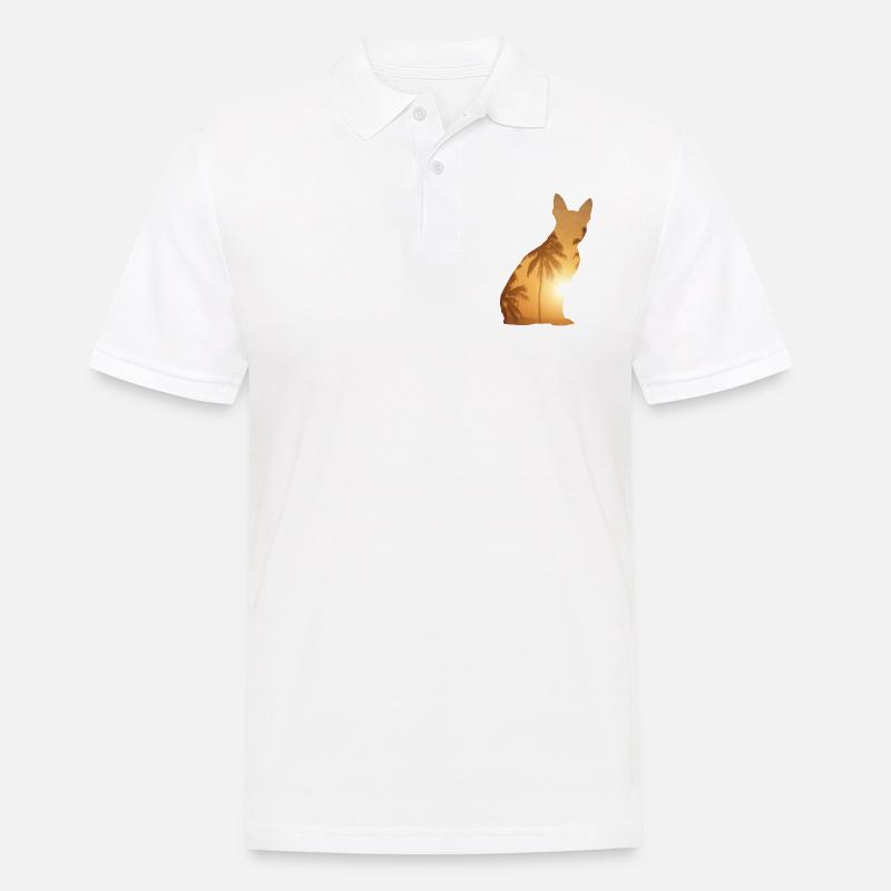 Plage d’été - Boston Terrier - Polo Homme - blanc