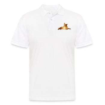 Summer beach - Dutch shepherd - Men's Polo Shirt - white - Front - Kai (181cm)