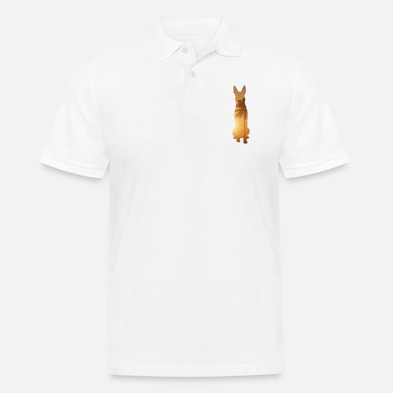 Sommerstrand - Malinois - Männer Poloshirt - Weiß