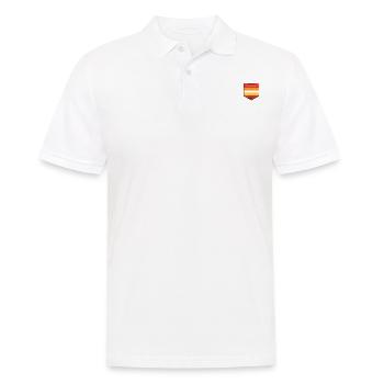 LGBTQ Butch Lesbian Pride Flag Pocket - Männer Poloshirt - Weiß - Vorne - Kai (181cm)