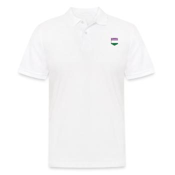 LGBTQ Genderqueer Pride Flagge Tasche - Männer Poloshirt - Weiß - Vorne - Kai (181cm)