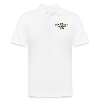 Meilleur professeur de géographie de tous les temps - Polo Homme - blanc - Devant - Kai (181cm)