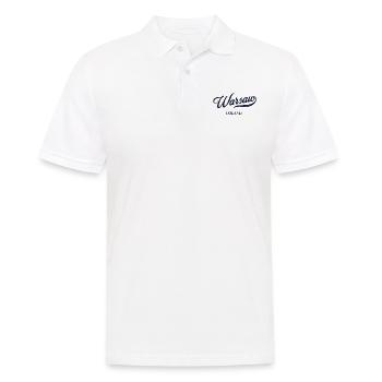 Retro Poland City - Vintage Varsovie - Polo Homme - blanc - Devant - Kai (181cm)