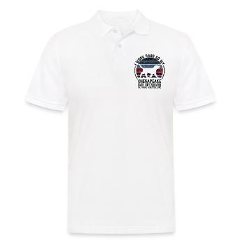 Arbeit Hart Arbeiten - Retro Cavalier - Männer Poloshirt - Weiß - Vorne - Kai (181cm)