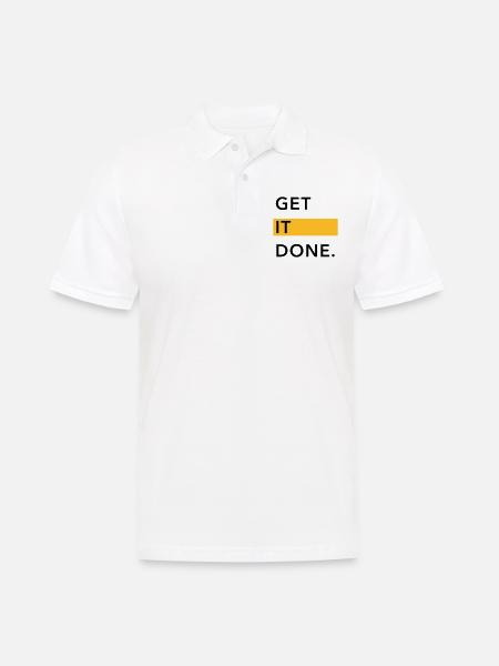 GET IT DONE. - Men's Polo Shirt - white