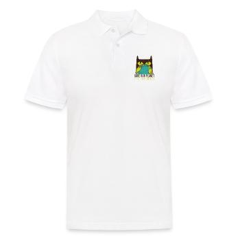 save the planet - Männer Poloshirt - Weiß - Vorne - Kai (181cm)