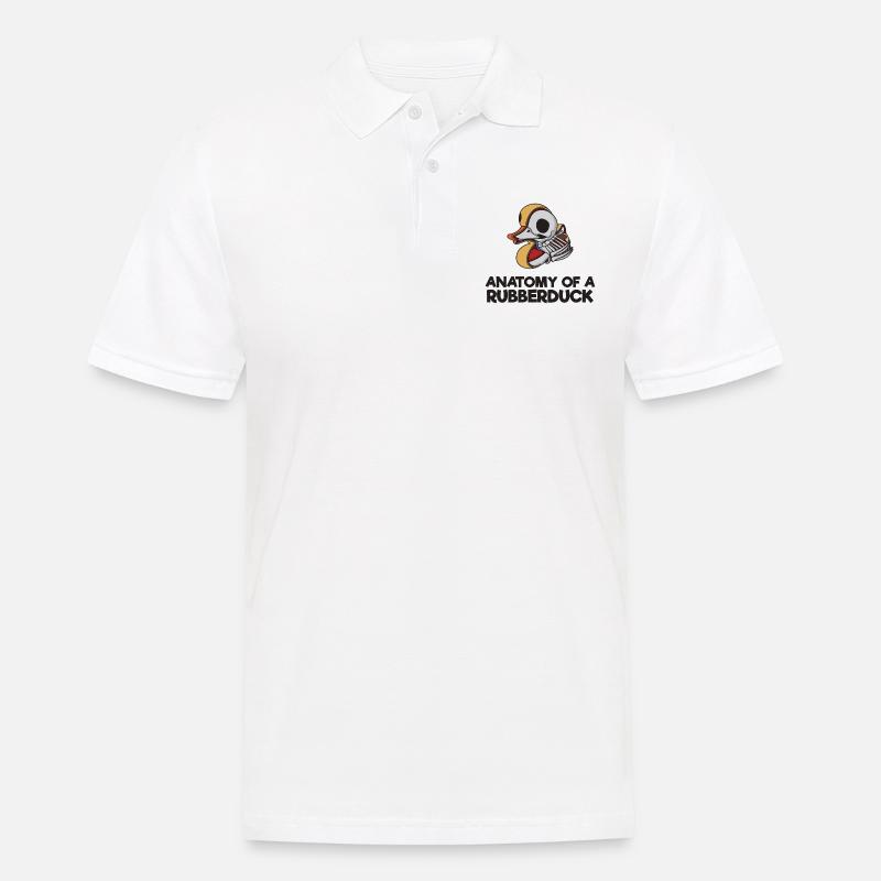 Anatomie d'un cadeau Rubberduck - Polo Homme - blanc