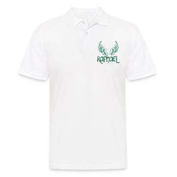 erzengel raphael e 71 - Männer Poloshirt - Weiß - Vorne - Kai (181cm)