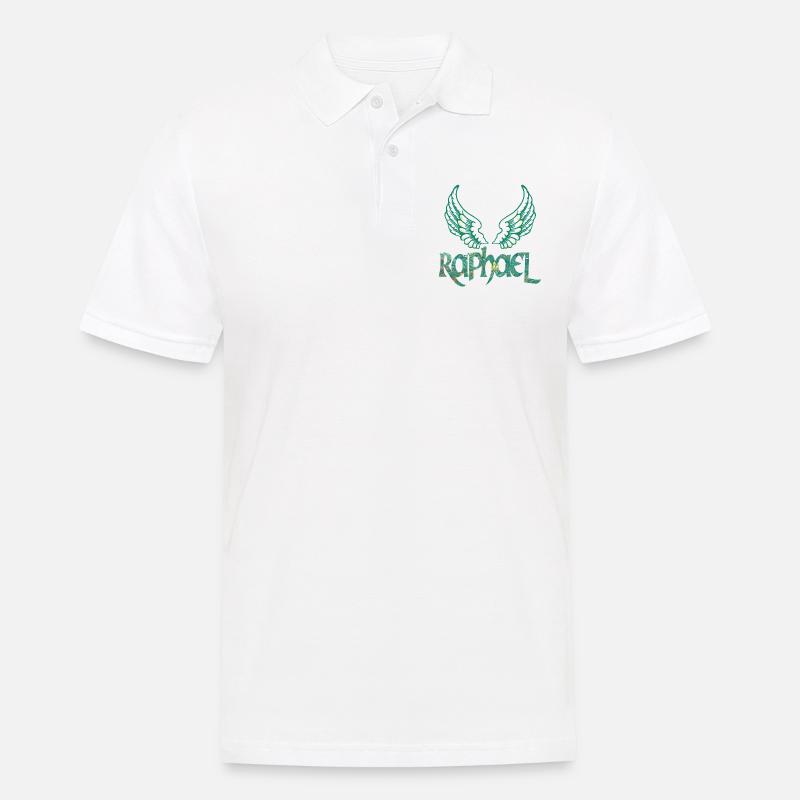 erzengel raphael e 71 - Männer Poloshirt - Weiß