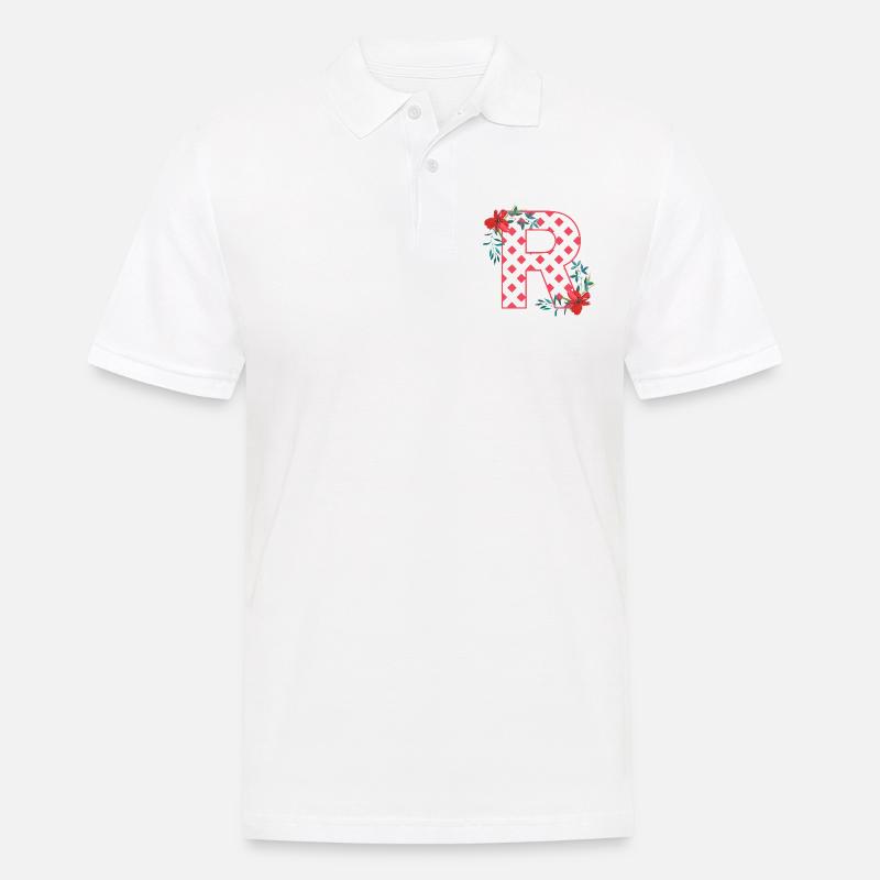 mohnblumen r - Männer Poloshirt - Weiß
