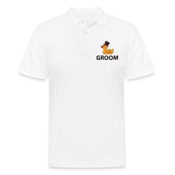 Groom Rubberduck cadeau - Polo Homme - blanc - Devant - Kai (181cm)