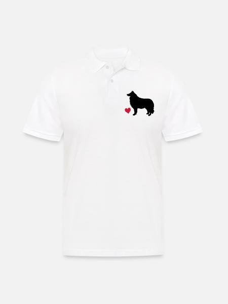 Dog - Men's Polo Shirt - white