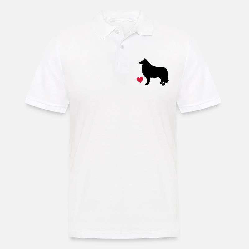 Hund - Männer Poloshirt - Weiß