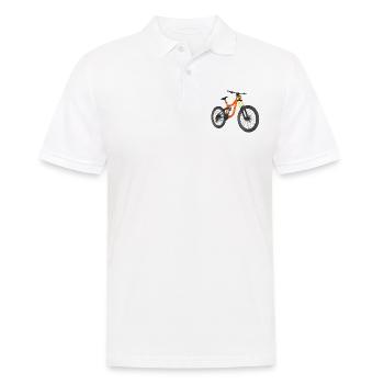 Vélo de descente, vélo de montagne, vélo - Polo Homme - blanc - Devant - Kai (181cm)