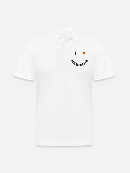 medicine - Men's Polo Shirt - white
