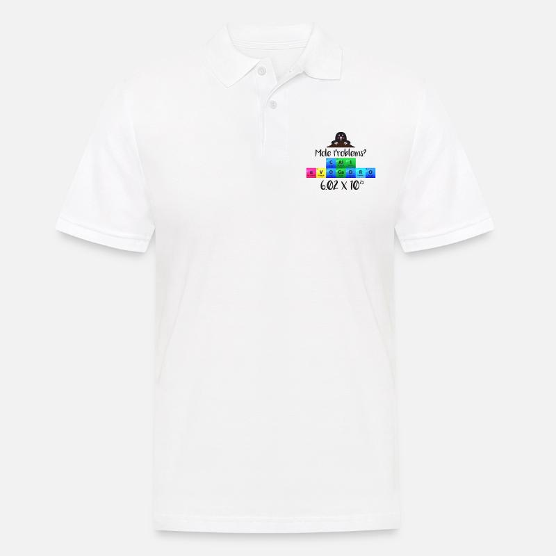 Mole Problems Call Avogadro Gift - Polo Homme - blanc
