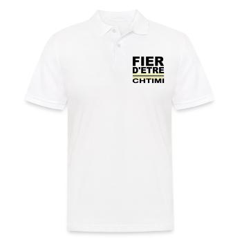 Fier d'être Chtimi - Polo Homme - blanc - Devant - Kai (181cm)