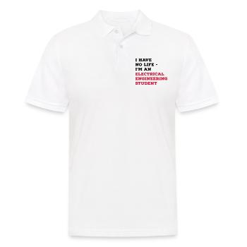 Elektrotechnik Studium - Männer Poloshirt - Weiß - Vorne - Kai (181cm)