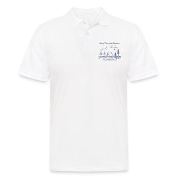 Camping women tent camp fire stars - Men's Polo Shirt - white - Front - Kai (181cm)