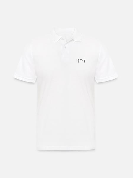 I love Coffe - Men's Polo Shirt - white
