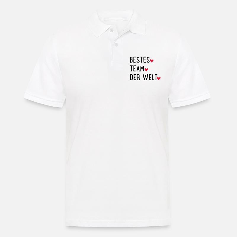 Bestes Team der Welt - Männer Poloshirt - Weiß