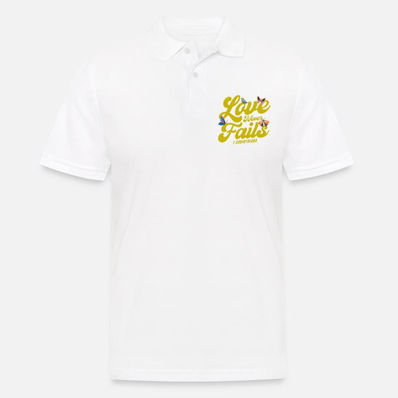 Christlich Religiös Bibelvers Geschenk - Männer Poloshirt - Weiß