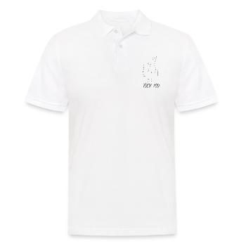 Wanker middle finger fuck you - Men's Polo Shirt - white - Front - Kai (181cm)