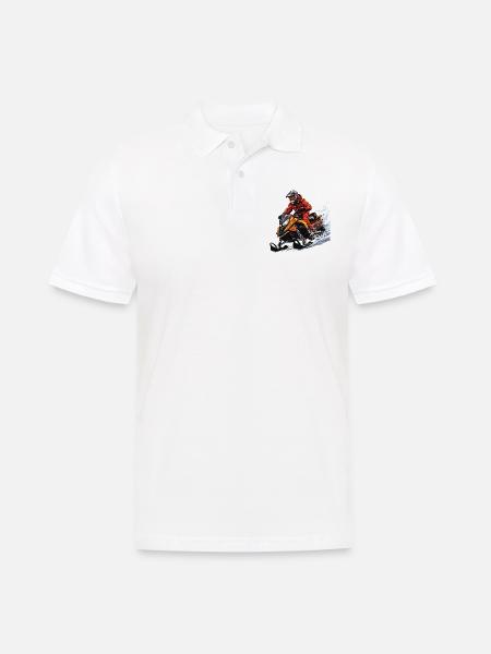 Ski-doo, freeride snowmobile - Men's Polo Shirt - white