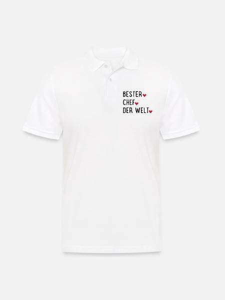 Bester Chef - Männer Poloshirt - Weiß