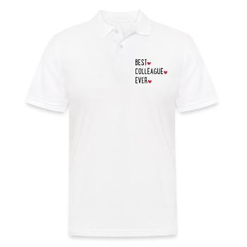 Bester Kollege - Männer Poloshirt - Weiß - Vorne - Kai (181cm)