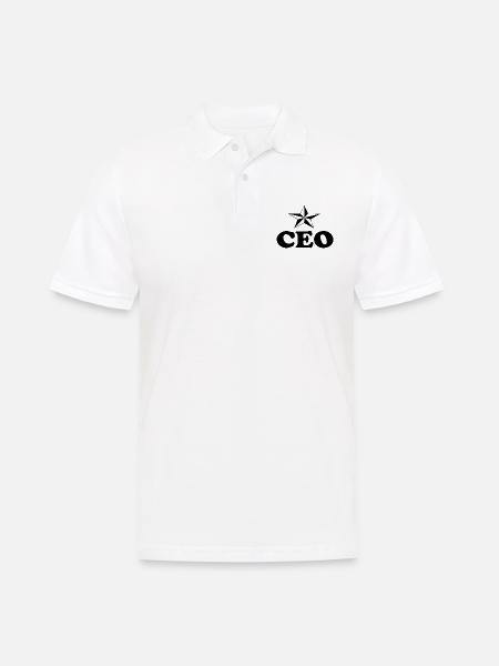CEO - Men's Polo Shirt - white