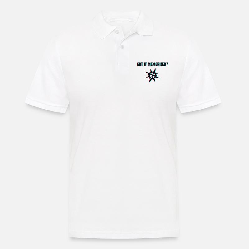 Got it memorized? - Männer Poloshirt - Weiß