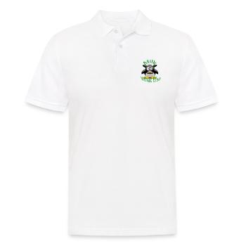 Kuh what Else - Männer Poloshirt - Weiß - Vorne - Kai (181cm)