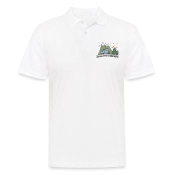 Camper: 5 Billionen Sterne Hotel Camping - Männer Poloshirt - Weiß - Vorne - Kai (181cm)