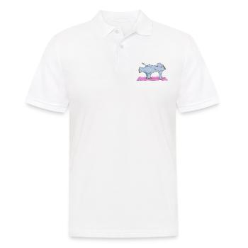 The yoga elephant is practicing the balance - Men's Polo Shirt - white - Front - Kai (181cm)