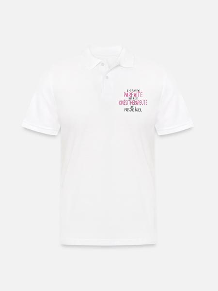 Funny and Proud Design for Women Independent Physiotherapist - Men's Polo Shirt - white