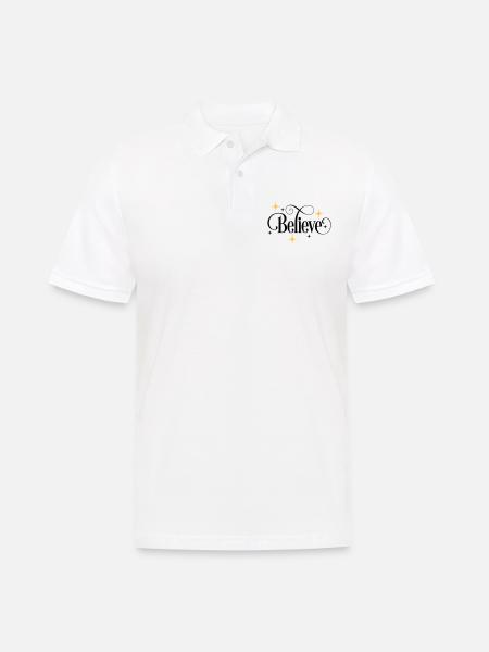 Believe - Men's Polo Shirt - white