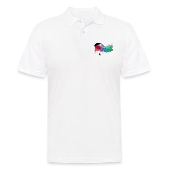 Gleitschirm BE AWESOME - Männer Poloshirt - Weiß - Vorne - Kai (181cm)