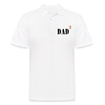 DAD - Men's Polo Shirt - white - Front - Kai (181cm)