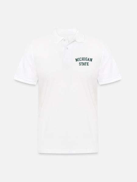 MSU Michigan State University - Men's Polo Shirt - white