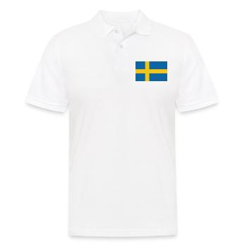 Sweden - Männer Poloshirt - Weiß - Vorne - Kai (181cm)