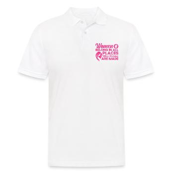 Feminismus Rechte der Frauen Feministisch Geschenk - Männer Poloshirt - Weiß - Vorne - Kai (181cm)