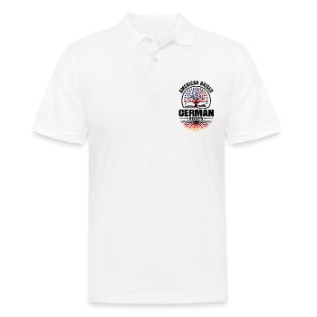 American Raised With German Roots German Germany - Men's Polo Shirt - white - Front - Kai (181cm)