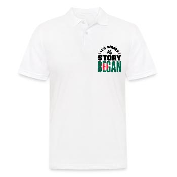 Bangladesh Bangladesh Citation du drapeau bangladais - Polo Homme - blanc - Devant - Kai (181cm)